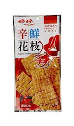 [60864] JJ Super Seafood Snack Spicy Flavor 28g |珍珍辛鲜花枝香辣口味28g