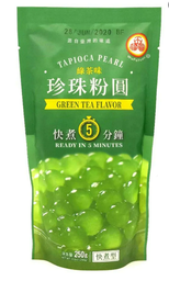 [61224] WFY Tapioca Pearl Topping Green Tea 250g | 绿茶味珍珠粉圆 250g
