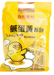 [60655] Chin Chin Salty Cookies Egg Yolk Flavor 230g | 亲亲 自然素材咸蛋黄酥 230g