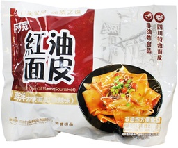 [30348] 阿宽 红油面皮四联包 4*110g | AK Sichuan Broad Noodles Chili Oil Flavour 4*110g