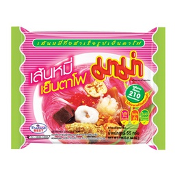 [30735] MAMA Rice Vermicelli Yentafo 55g | Mama 即食米粉 红南乳酱汤 55g