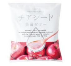 [60888] Wakashou Chiaseed Jelly Apple 165g | 日本 奇亚籽 蒟蒻低卡果冻 苹果味 165g