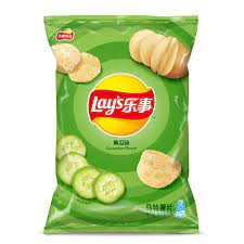 [61735] Lay's Potato Chips-Cucumber Flavor 70g | 乐事 黄瓜味薯片 70g