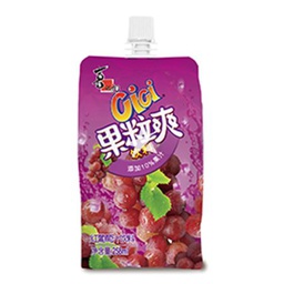 [61705] XZL Fruit Flavour Drink-Red Grape Flavour 258ml | 喜之郎 果粒爽 红葡萄 258ml