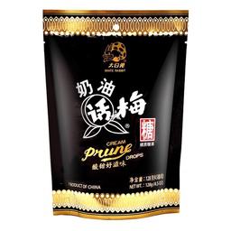 [61713] White Rabbit Prune Drops 128g | 大白兔 奶油话梅糖 128g