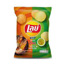 [61472] Lays 2in1 Chips Kung Pao&Sea.Sauce 73g | 乐事 薯片 烤虾与海鲜酱味 73g