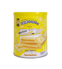 [61483] JinYu Sweet Biscuit Sea Salt & Lemon Flavor 132g | 金语 北海白雪酥 海盐柠檬味 饼干 132g