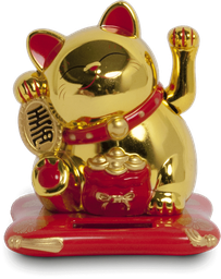 [70461] Lucky Cat Solar 10.5cm | 招财猫 太阳能充电 10.5cm