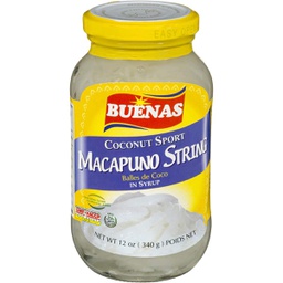 [20563] Buenas Coconut Sport Shredded Macapuno Strings 340g | Buenas 糖水椰子条 340