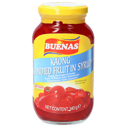 [20566] Buenas Palm Fruit (Kaong) Red 340g | Buenas 椰果 红色 340g