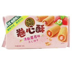 [61642] 徐福记 卷心酥 草莓味 105g | CFK Curly Crisp Strawberry Flavour 105g