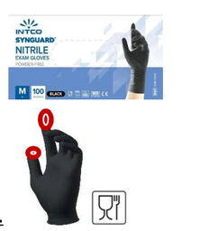 [70531] Nitrile Gloves Size S Black | 丁腈手套 黑色 (S号)