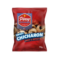 [61796] Pinoy kithchen 辣味 炸猪皮 50g | Pinoy Kitchen Chicharon Hot Chili Fla 50g