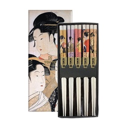 [70533] Tokyo Design Studio Chopstick Geisha White - 5 pair | Tokyo Design Studio 日式艺妓白色 筷子 5双装