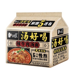 [31150] 白象 韩式辣牛肉汤面 111g | Baixiang Instant Noodles Korean Spicy Beef Soup Flavor 111g 