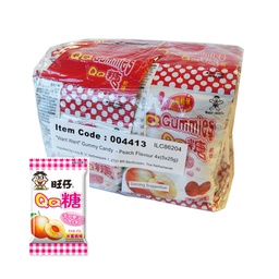 [61823] 旺仔 QQ糖 水蜜桃味 20g | Want Day QQ Candy Peach 20g