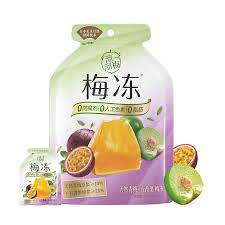 [61868] 溜溜梅 蒟蒻梅冻 蒟蒻梅冻 百香果 + 青梅 120g | LLM Jelly Ume & Maracuja 120g