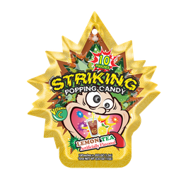 [61923] Striking Popping Candy - Lemon Tea Flavor + Vitamin C 30g | Striking 跳跳糖 柠檬茶味+维生素C 30g