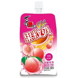 [62061] XZL Fruit Flavour Drink Peach Flavour 258ml | 喜之郎 果粒爽 水蜜桃 258ml