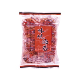 [62145] BINBIN Spicy Seaweed Rice Crackers 135g | BINBIN 米果 辣海苔味 135g
