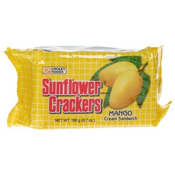 [62148] SUNFLOWER Mango Cream Sandwich 190g | SUNFLOWER 芒果酱夹心饼干 190g