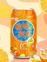 [62177] Zhenzhen Soda Drink Orange 330ml | 珍珍 碳酸饮料 桔子味 330ml