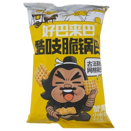 [62202] HBL Millet Crisps Crab Roe Flavour 208g | 好巴来巴 小米锅巴 蟹黄味 208g