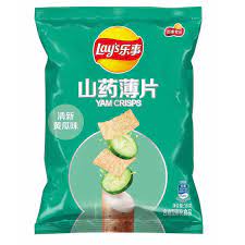 [62203] LAYS Yam Crisps Cucumber Flavour 80g | 乐事 山药薄片 黄瓜味 80g