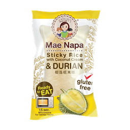 [62211] MaeNapa 榴莲糯米糕 80g | MaeNapa Steamed Sticky Rice Cake Coconut Cream Durian 80g