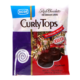 [62226] PH Ricao Curly Tops 150g | Ricao 浓巧克力卷曲糖果 150g