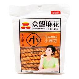 [62232] ZW Mini Twist Sweet Sesame Flavor 130g | 众望 小麻花 芝麻甜味 130g