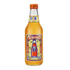 [62249] HY Juice Sparkling Orange Drink 358ml | 华洋1982 果汁汽水 玻璃瓶 橙子味 358ml