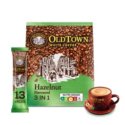 [62272] Old Town White Coffee 3 IN 1Hazelnut Flavor 570g | 老城 白咖啡 3合1 榛子味 570g