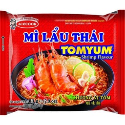 [31414] ACECOOK好好 速食方便面 虾味 83g | ACECOOK Lau Thai Instant Noodle Shrimp Flavor 83g
