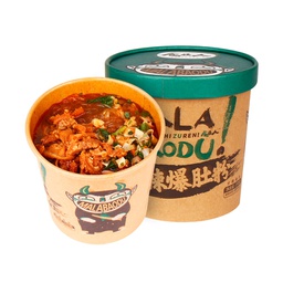 [31455] SZR Spicy Casserole Tripe Vermicelli 150g | 食族人 麻辣爆肚粉 桶装 150g