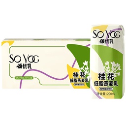 [62396] 唯怡 颂优乳 低脂燕麦乳 桂花味 200ml | WEIYI Low Fat Ota Drink Osmanthus Fragrans Flavor 200ml