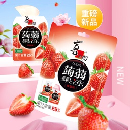 [62416] 喜之郎 蒟蒻果冻 草莓味 120g | XZL Konjac Fruit Jelly Strawberry Flavor 120g