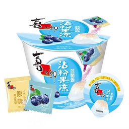 [62425] 喜之郎 沾粉果冻 蓝莓酱 135g | XZL Jelly with Powder and Blueberry paste 135g