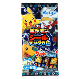 [62528] JP Pokemon Seal Book with Gum Soda Flavor 3.5g | 日本 Pokemon口香糖 3.5g