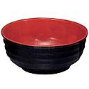 [70171] Melamine Red-Black bowl 4.5'' | 密胺红黑汤碗 4.5寸