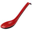 [70170] 密胺红黑汤勺13cm | Melamine Red black spoon 13cm