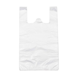 [70122] HD white T-shirt bags 10L 100pcs/roll | 外卖袋(背心型) 10L 100pcs/卷