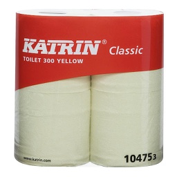 [70140] 厕所纸 300 双层 黄色 | Katrin Toilet paper 300 Yellow, 2 Layer