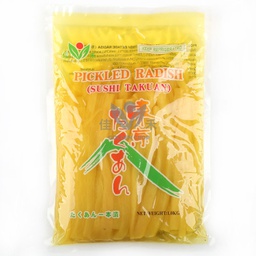 [50036] 寿司萝卜条1kg | Pickled Radish Strips (Sushi Takuan) 1kg