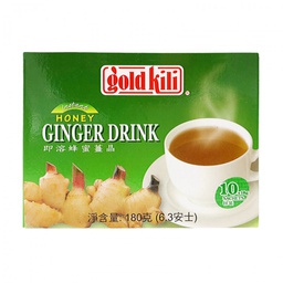 [60174] 金麒麟 蜂蜜姜茶 10*18g | Gold KILI Instant Honey Ginger Drink 10*18g