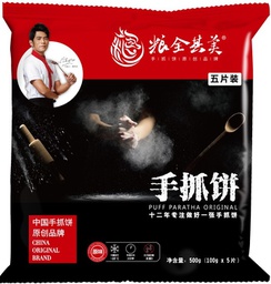 [80244] 粮全其美 原味手抓饼 五片装 500g | LQQM Puff Patatha Original 500g