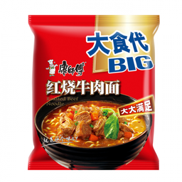 [30517] Mr.Kon Instant Noodles Braised Beef 145g | 康师傅 红烧牛肉面 (大) 145g