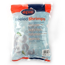 [80620] EPIC 31/40 熟白虾虾仁 带尾 800g | EPIC 31/40 Cooked & Peeled Tail On Vannamei Shrimps 800g 