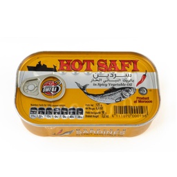 [20216] SAFI Sardines in Spicy Vegetable Oil 125g | SAFI 沙丁鱼 罐头(辣)125g