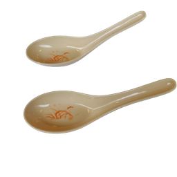 [70309] 密胺5.4''大头汤勺 秋草 110 | Melamine 5.4'' Soup Spoon Autumn Grass 110